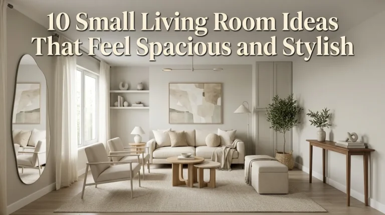 10 Small Living Room Ideas That Feel Spacious and Stylish