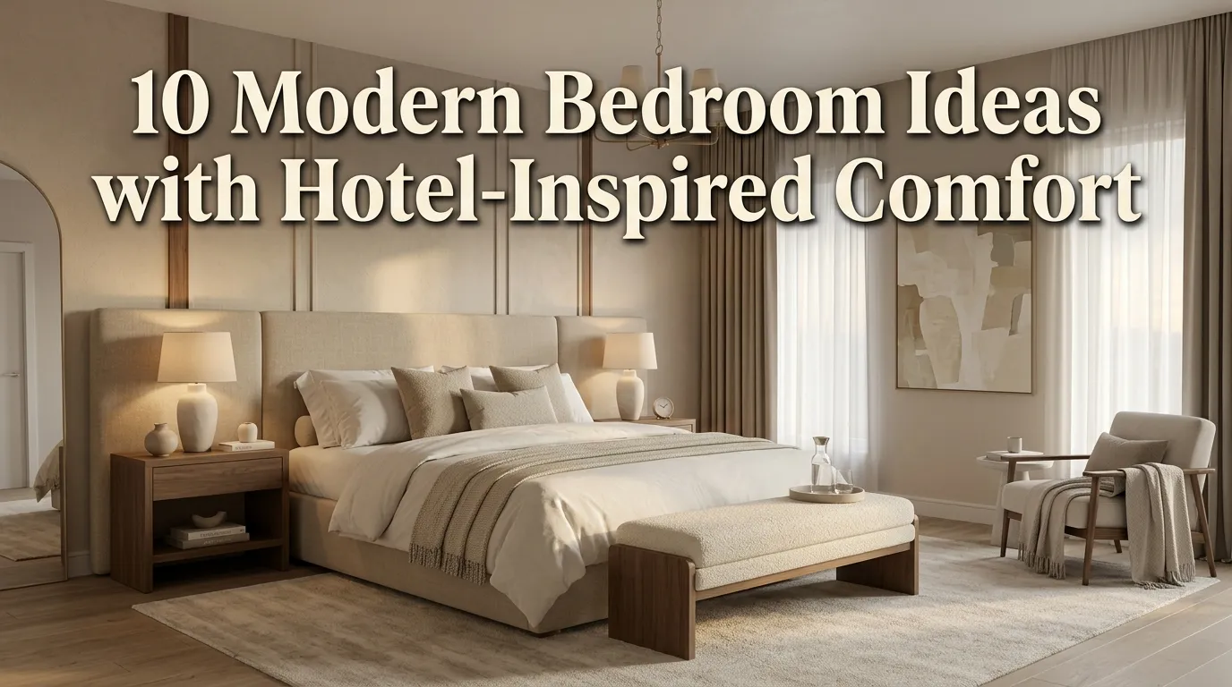 10 Modern Bedroom Ideas with Hotel-Inspired Comfort