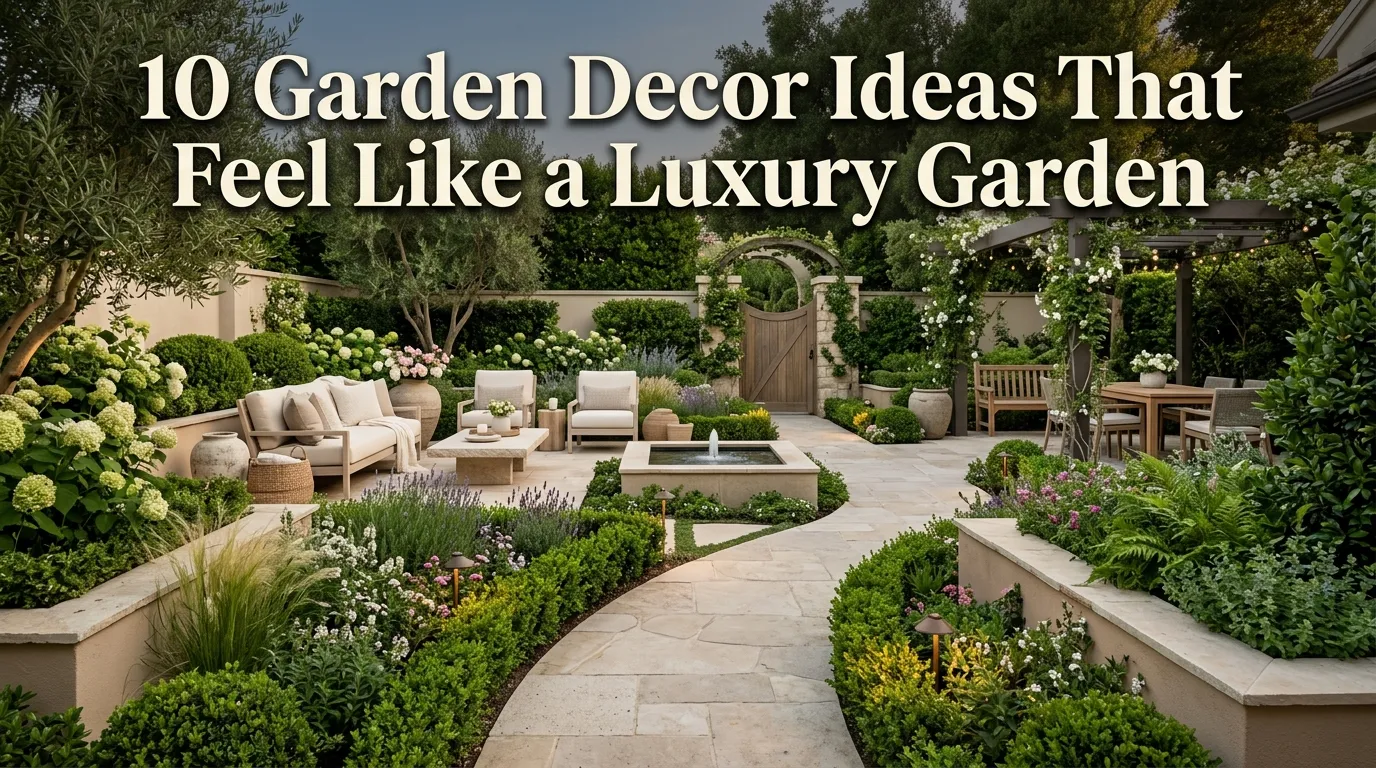 10 Garden Decor Ideas That Feel Like a Luxury Garden