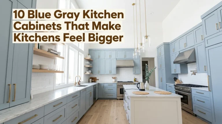 10 Blue Gray Kitchen Cabinets That Make Kitchens Feel Bigger