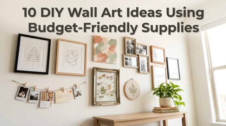 10 DIY Wall Art Ideas Using Budget-Friendly Supplies
