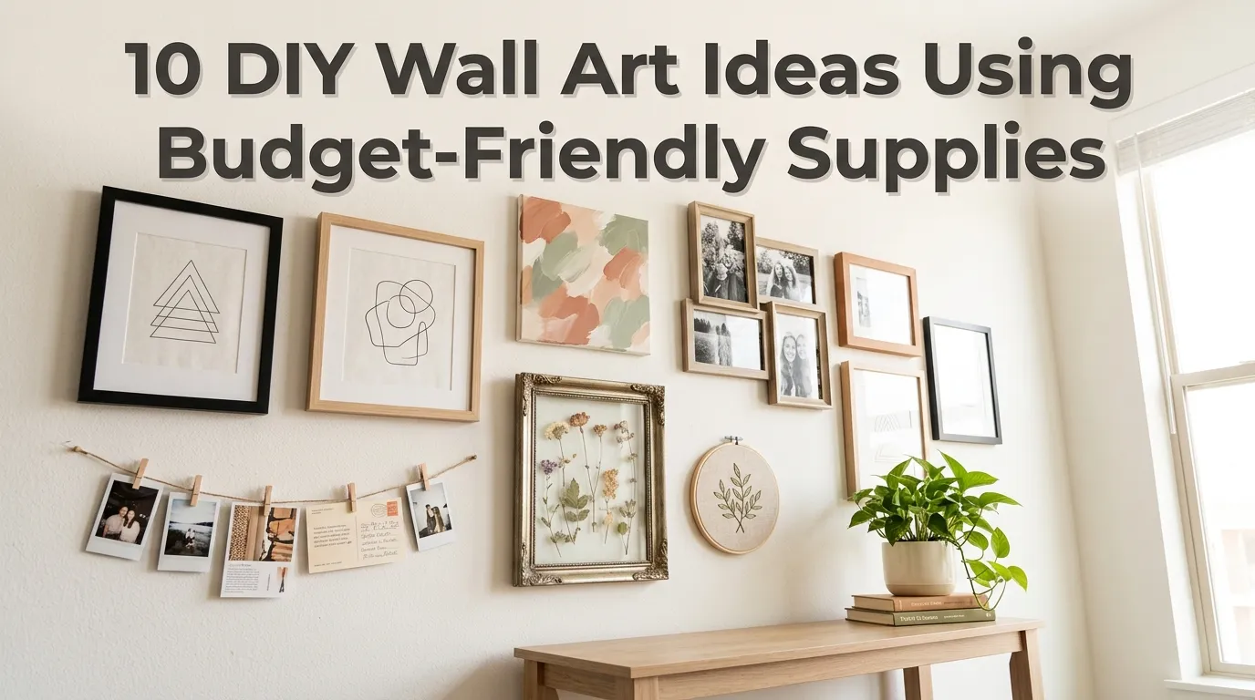 10 DIY Wall Art Ideas Using Budget-Friendly Supplies