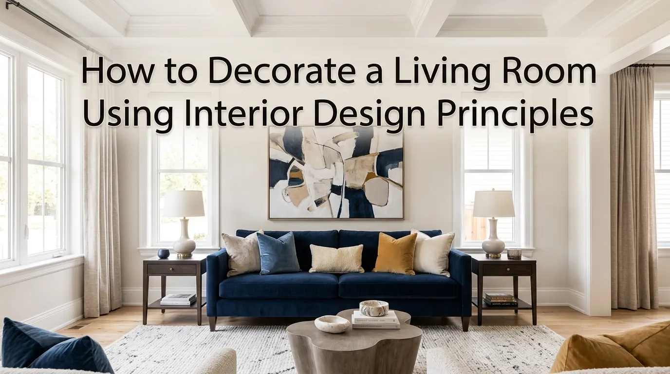 How to Decorate a Living Room Using Interior Design Principles