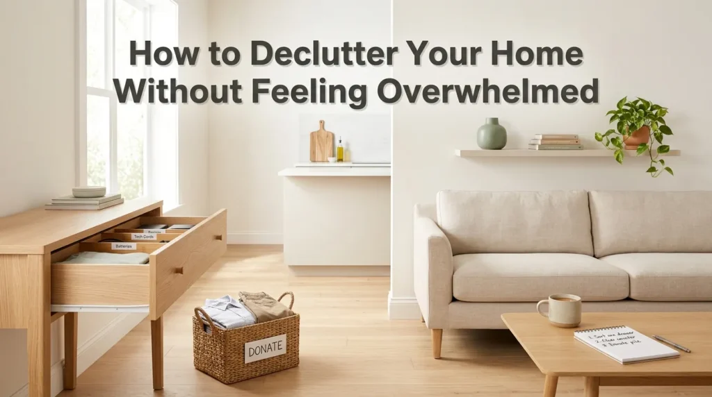 How to Declutter Your Home Without Feeling Overwhelmed