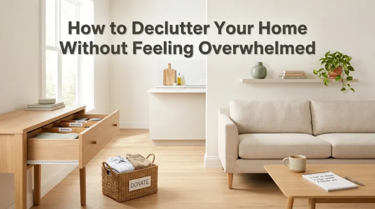 How to Declutter Your Home Without Feeling Overwhelmed