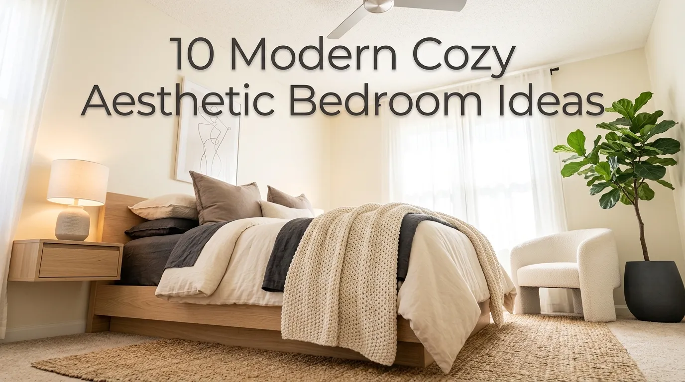 10 Modern Cozy Aesthetic Bedroom Ideas