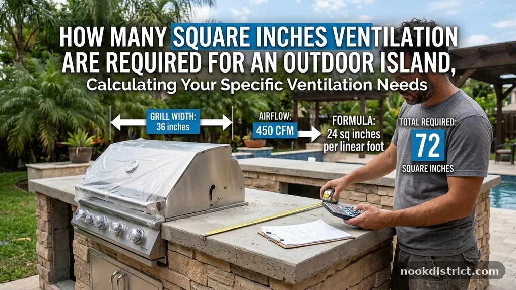 Calculating Your Specific Ventilation Needs - How Many Square Inches of Ventilation Are Required for an Outdoor Island?