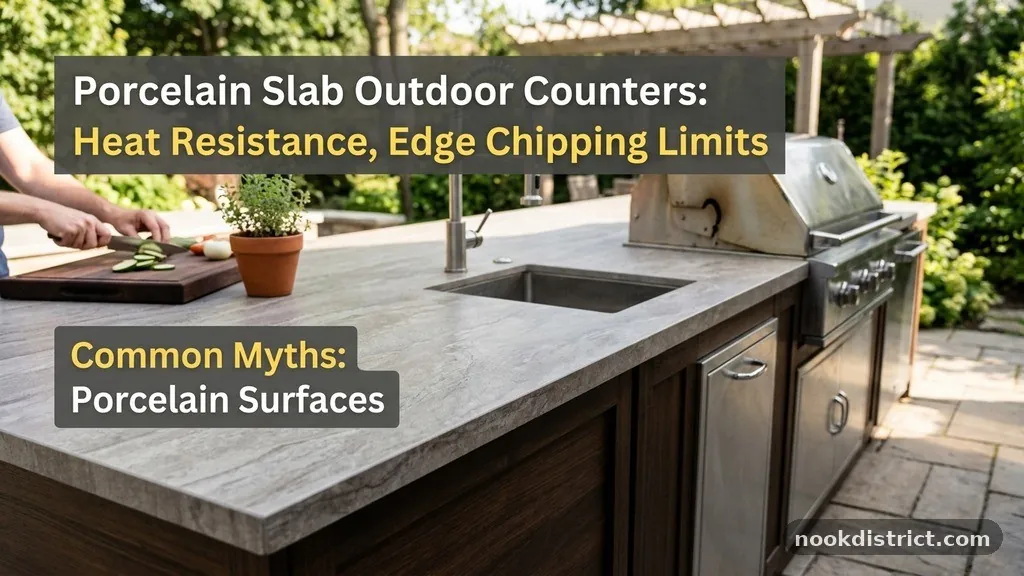 Common Myths About Porcelain Surfaces - Porcelain Slab Outdoor Counters: Heat Resistance and Edge Chipping Limits