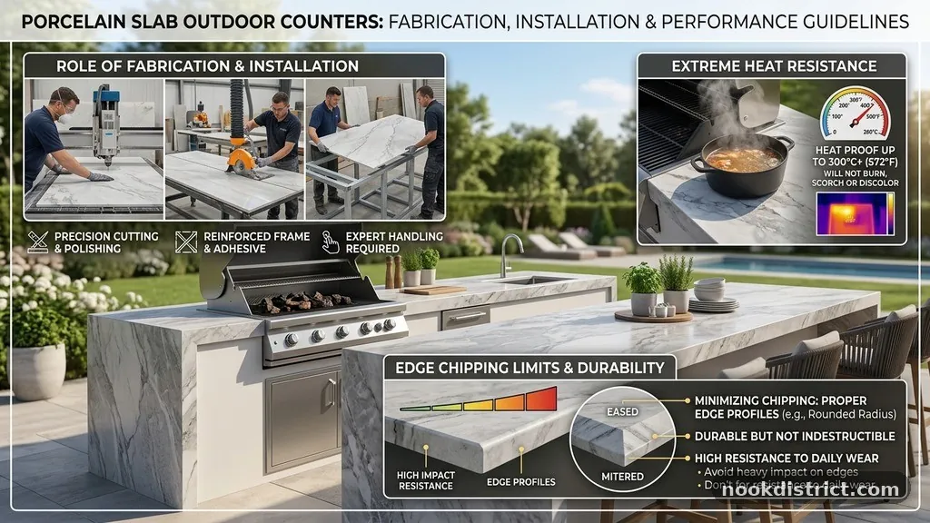 The Role of Fabrication and Installation - Porcelain Slab Outdoor Counters: Heat Resistance and Edge Chipping Limits